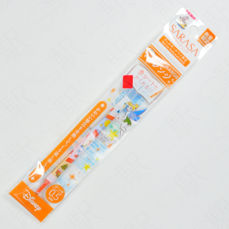 Zebra Sarasa Clip 0.5mm Refill x Disney [RJF5-DSF-OR] - Tinkerbell Orange